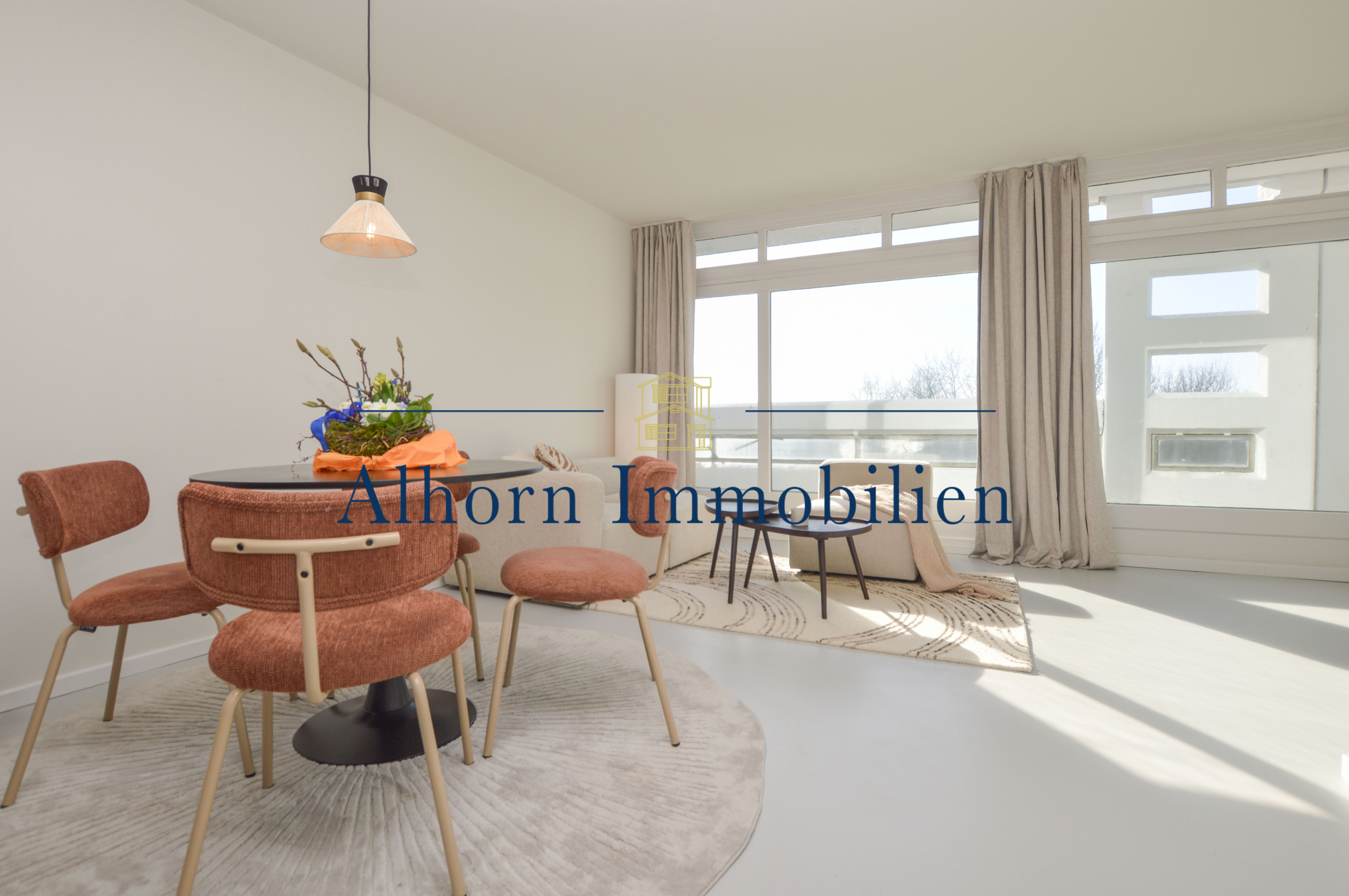 Wohnzimmer mit Panoramablick